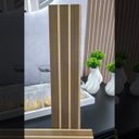 Ver imagem 4 de Kit 30 Unidades - Revestimento Ripado Placa Mdf Painel Decorativo 45 X 11 Cm: Carvalho