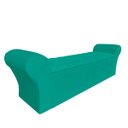 Ver imagem 2 de Recamier Baú Calçadeira Quarto Casal 138cm Barcelona:suede Azul Turquesa