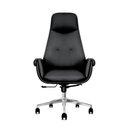 Ver imagem 2 de Cadeira de Escritório Presidente Prestige Preta com Assento Espuma Laminada Base Giratória Cromada