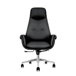 Cadeira de Escritório Presidente Prestige Preta com Assento Espuma Laminada Base Giratória Cromada - 2