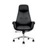 Cadeira de Escritório Presidente Prestige Preta com Assento Espuma Laminada Base Giratória Cromada - 2