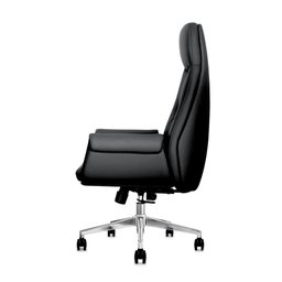 Cadeira de Escritório Presidente Prestige Preta com Assento Espuma Laminada Base Giratória Cromada - 3