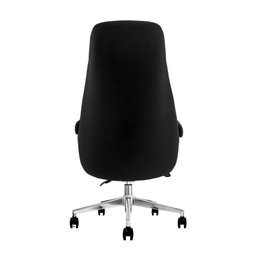 Cadeira de Escritório Presidente Prestige Preta com Assento Espuma Laminada Base Giratória Cromada - 5