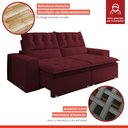 Ver imagem 3 de Sofá Retrátil e Reclinável 4 Lugares Pillowtop Duplo Paris