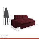 Ver imagem 7 de Sofá Retrátil e Reclinável 4 Lugares Pillowtop Duplo Paris