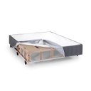 Ver imagem 4 de Base Box Desmontável Queen 158x198x28cm Cinza/Escuro