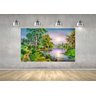 Quadro Pintura Paisagem Óleo Sobre Tela 3016: 110cm (A) x 170cm (L) - 4