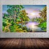 Quadro Pintura Paisagem Óleo Sobre Tela 3016: 110cm (A) x 170cm (L) - 1