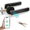 Fechadura Digital Eletronica App Bluetooth Senha Biometria Cartao Maçaneta Porta Inteligente Seguran - 13