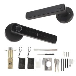 Fechadura Digital Eletronica App Bluetooth Senha Biometria Cartao Maçaneta Porta Inteligente Seguran - 12