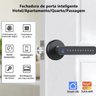 Fechadura Digital Eletronica App Bluetooth Senha Biometria Cartao Maçaneta Porta Inteligente Seguran - 8