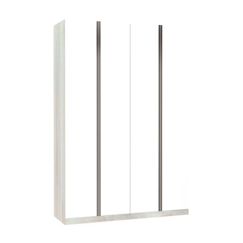 Guarda-roupa Solteiro Luciane 4 Portas 3 Gavetas Prime Plus 160 Cm