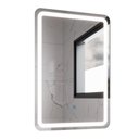 Ver imagem 1 de Espelho Retangular com Led 60x40cm Touch Bivolt Moderno Led Multicolor