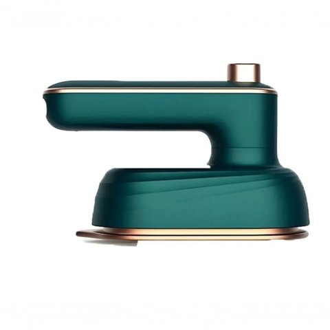 Mini Ferro a Vapor Bivolt Portátil Viagem 180° de Passar Roupa Verde