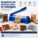 Ver imagem 2 de Seladora Manual Portátil 30cm 500W para Embalagens Plásticos 220V