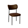 Cadeira Sala de Jantar Pés em Aço Verona Sintetico Ds Home: Sintético Marrom - 1