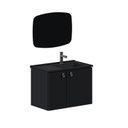 Ver imagem 2 de Conjunto para Banheiro Aço Gabinete com Espelho Tarumã Preto