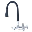 Ver imagem 1 de Torneira Gourmet Bica Móvel Parede Cozinha Tubo Preto Cone P/ Filtros ou Maqúina Lava Louças 7163