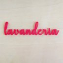 Ver imagem 1 de Lavanderia - Adorno De Parede, Quadro, Decoração, Lettering - Toque 3D:Vermelho