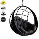Ver imagem 4 de Balanço Suspenso Ninho Almofada E Suporte Cinza Preto
