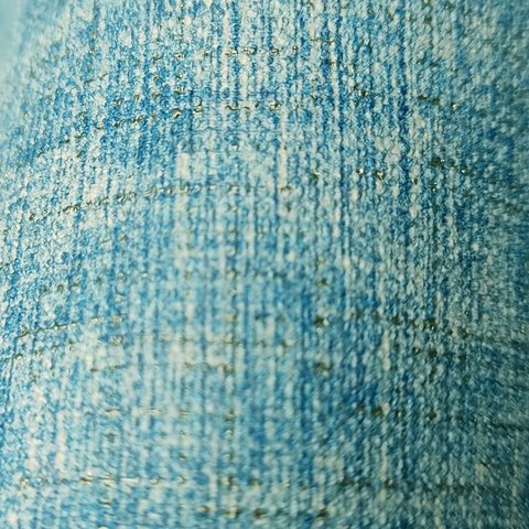 Papel de Parede Estampa de Linho Azul+ Cola Inclusa- Vinilico Lavável