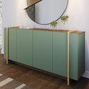 Ver imagem 2 de Buffet Aparador Copacabana 4 Portas Hortelã/amêndoa - Colibri