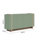 Ver imagem 5 de Buffet Aparador Copacabana 4 Portas Hortelã/amêndoa - Colibri