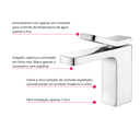 Ver mais imagens de Torneira Monocomando Cromada Bica Baixa Luxo Banheiro Lavabo Pia Cuba Inovartte In56