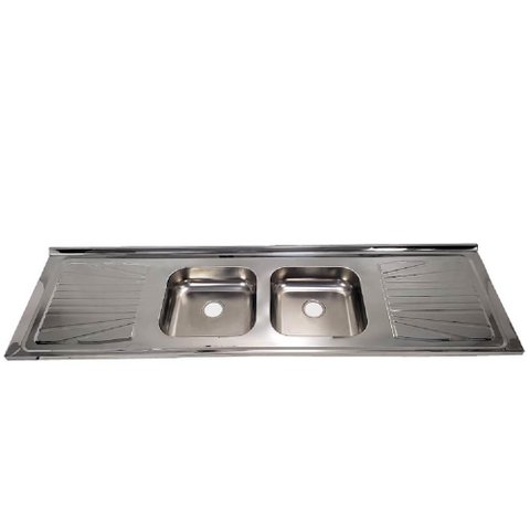 Pia de Cozinha Inox Cuba Dupla 180 x 52cm - FABPIA01170101 - FABRINOX