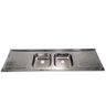 Pia de Cozinha Inox Cuba Dupla 180 x 52cm - FABPIA01170101 - FABRINOX - 1