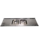 Ver imagem 1 de Pia de Cozinha Inox Cuba Dupla 180 x 52cm - FABPIA01170101 - FABRINOX