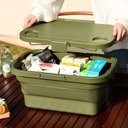 Ver imagem 7 de Cesto Piquenique e Mesa Dobrável Caixa Portátil Camping