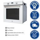 Ver imagem 2 de Forno Elétrico de Embutir Fischer Infinity Touch 82 Litros Branco com Air Fryer 220v 28607(75727)
