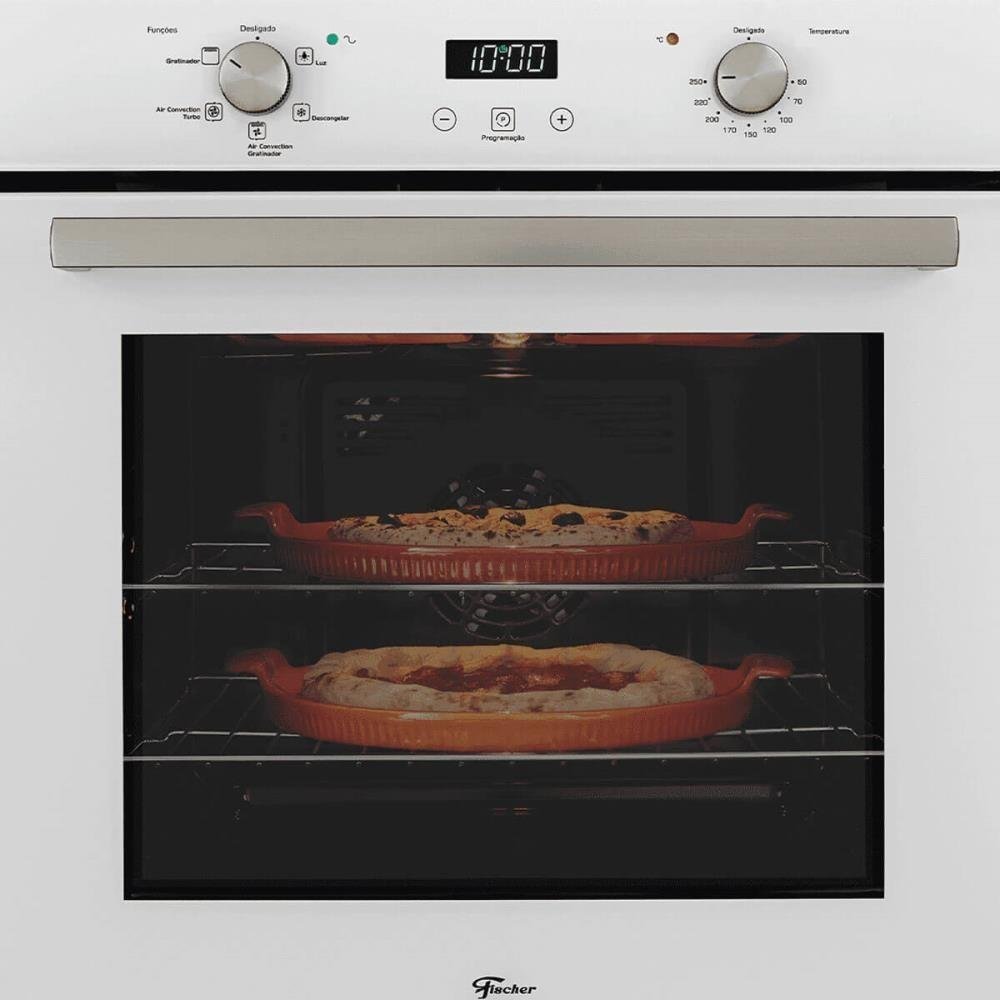 Forno Elétrico de Embutir Fischer Infinity Touch 82 Litros Branco com Air Fryer 220v 28607(75727) - 4