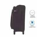 Ver imagem 2 de Mala de Bordo Pequena para Viagem Poliester American Tourister By Samsonite Troya Cadeado Preta