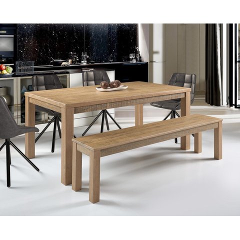 Mesa Rústica de Jantar 6 Lugares 160cm x 90cm - Nozes