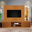 Ver imagem 2 de Rack Arezzo com Painel Vitrum C-led 220 Mavaular Naturale
