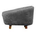 Ver imagem 3 de Caminha Pet Poltrona Baby Lady Tecido Veludo Divini Decor:cinza