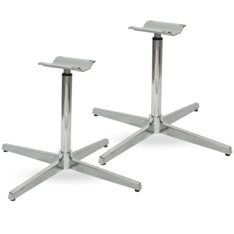 Kit 02 Bases Giratórias em Alumínio Cadeira Poltrona Pufe