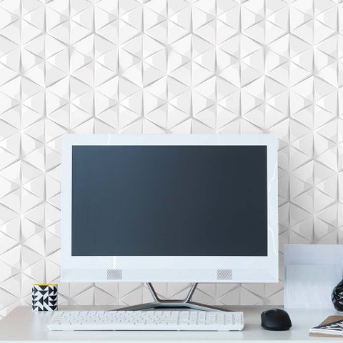 Papel de Parede 3d - Geometrico 3d 17 Arte Destaque 1,50 Metros