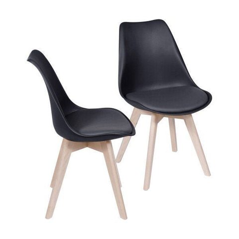 Cadeira de Jantar 83cm x 49cm x 43cm Joly Preto