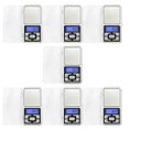 Ver imagem 1 de Kit 7 Balanças de Bolso Digitais Pocket Scale de Alta Precisão Eletrônicas Portáteis 500g:prata/únic