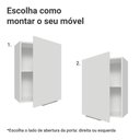 Ver imagem 4 de Armário Aéreo para Quarto 50 Cm 1 Porta Branco Neo Madesa