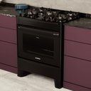 Ver imagem 1 de Fogão 5 Bocas a Gás/elétrico com Airfryer 220v Alpro 450 Realce Cr234 Preto