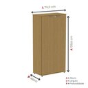 Ver imagem 4 de Armário Alto para Escritório 2 Portas com Chave 160cm Linha P15