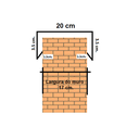 Ver imagem 2 de Kit de 4m de Rufo de Muro Corte 30
