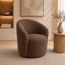 Ver imagem 4 de Poltrona Decorativa Yara Base Giratória Boucle Sala Estar Quarto Recepção Confortável