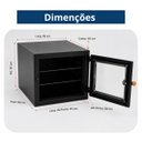 Ver imagem 7 de Forno Quadrado 30x35x50 Chapa 2mm Tampa Vidro 1301 Metalmig