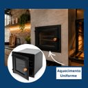 Ver imagem 3 de Forno Quadrado 30x35x50 Chapa 2mm Tampa Vidro 1301 Metalmig