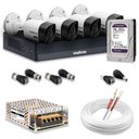 Ver imagem 1 de Kit 4 Câmeras de Segurança Intelbras Hd 720p com Dvr Mhdx 1004-c Full Hd L com Hd 1tb Purple